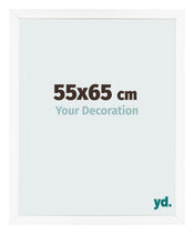 Bilderrahmen 55x65 cm Weiss Matt MDF Bologna Vorne Messe | Yourdecoration.de