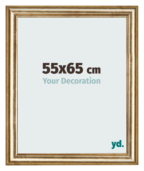 Bilderrahmen 55x65cm Gold Antik MDF Lazio Vorne Messe | Yourdecoration.de