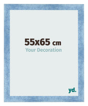 Bilderrahmen 55x65cm Hellblau Gewischt MDF Pisa Vorne Messe | Yourdecoration.de