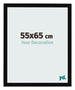 Bilderrahmen 55x65cm Schwarz Hochglanz MDF Bologna Vorne Messe | Yourdecoration.de