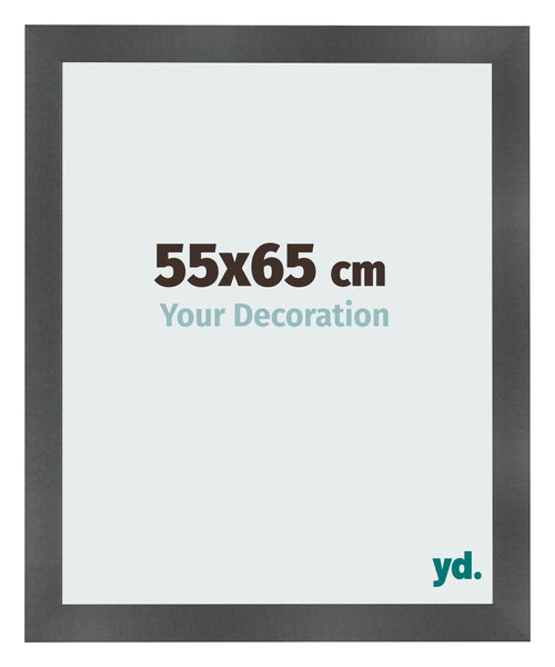 Bilderrahmen 55x65cm Schwarz Silber Poliert MDF Pisa Vorne Messe | Yourdecoration.de
