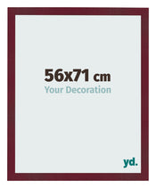 Bilderrahmen 56x71 cm Weinrot Gewischt MDF Bologna Vorne Messe | Yourdecoration.de