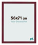 Bilderrahmen 56x71 cm Weinrot Gewischt MDF Bologna Vorne Messe | Yourdecoration.de