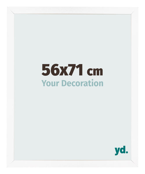 Bilderrahmen 56x71 cm Weiss Matt MDF Bologna Vorne Messe | Yourdecoration.de