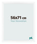 Bilderrahmen 56x71 cm Weiss Matt MDF Bologna Vorne Messe | Yourdecoration.de
