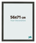 Bilderrahmen 56x71cm Antrazit MDF Bologna Vorne Messe | Yourdecoration.de