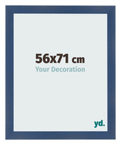 Bilderrahmen 56x71cm Dunkelblau Gewischt MDF Pisa Vorne Messe | Yourdecoration.de