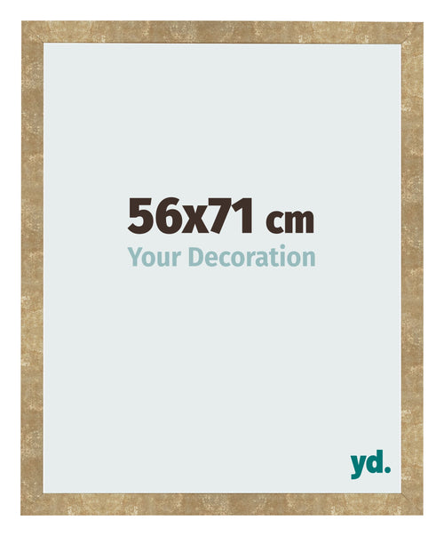 Bilderrahmen 56x71cm Gold Antik MDF Bologna Vorne Messe | Yourdecoration.de