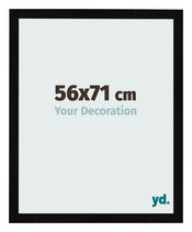 Bilderrahmen 56x71cm Schwarz Hochglanz MDF Bologna Vorne Messe | Yourdecoration.de