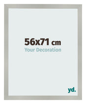 Bilderrahmen 56x71cm Silber Matt MDF Bologna Vorne Messe | Yourdecoration.de