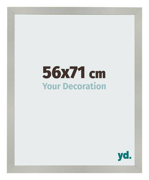 Bilderrahmen 56x71cm Silber Matt MDF Bologna Vorne Messe | Yourdecoration.de