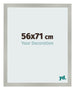 Bilderrahmen 56x71cm Silber Matt MDF Bologna Vorne Messe | Yourdecoration.de