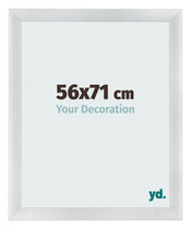 Bilderrahmen 56x71cm Silber Schwarz Gewischt MDF Pisa Vorne Messe | Yourdecoration.de