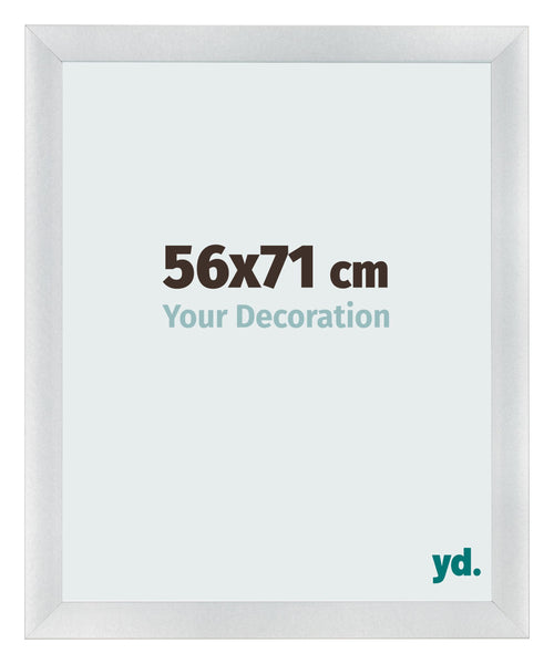Bilderrahmen 56x71cm Silber Schwarz Gewischt MDF Pisa Vorne Messe | Yourdecoration.de