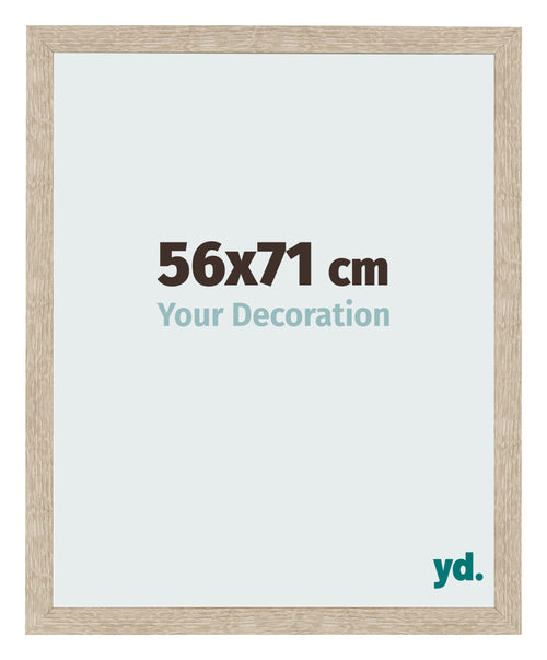 Bilderrahmen 56x71cm Sonoma Eiche MDF Bologna Vorne Messe | Yourdecoration.de
