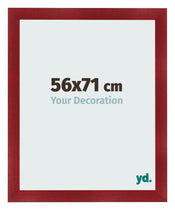 Bilderrahmen 56x71cm Weinrot Gewischt MDF Pisa Vorne Messe | Yourdecoration.de