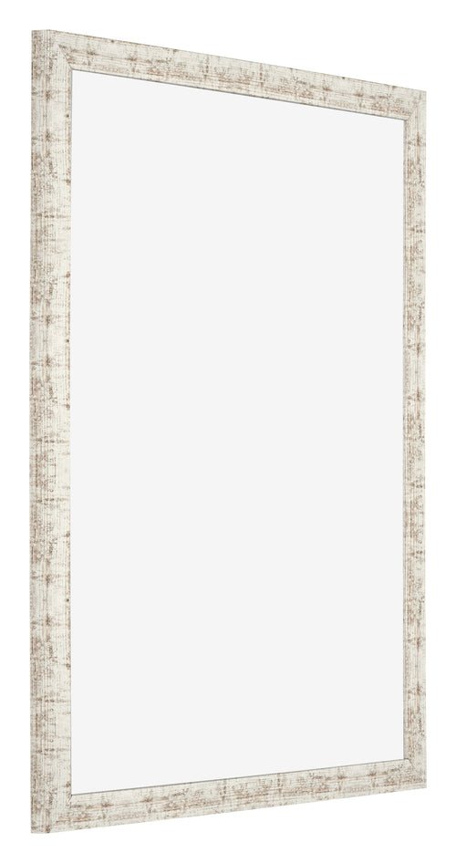 Bilderrahmen 56x71cm Weiß Vintage MDF Bologna Vorne Schrag | Yourdecoration.de