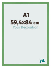 Bilderrahmen 59 4x84 cm A1 Grun MDF Bologna Vorne Messe | Yourdecoration.de