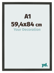 Bilderrahmen 59 4x84cm A1 Antrazit MDF Bologna Vorne Messe | Yourdecoration.de