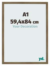 Bilderrahmen 59 4x84cm A1 Bronze Dekor MDF Bologna Vorne Messe | Yourdecoration.de
