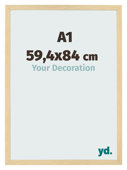 Bilderrahmen 59 4x84cm A1 Buche Dekor MDF Bologna Vorne Messe | Yourdecoration.de