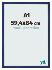 Bilderrahmen 59 4x84cm A1 Dunkelblau Gewischt MDF Bologna Vorne Messe | Yourdecoration.de