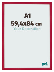 Bilderrahmen 59 4x84cm A1 Rot MDF Bologna Vorne Messe | Yourdecoration.de