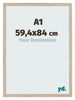 Bilderrahmen 59 4x84cm A1 Sonoma Eiche MDF Bologna Vorne Messe | Yourdecoration.de
