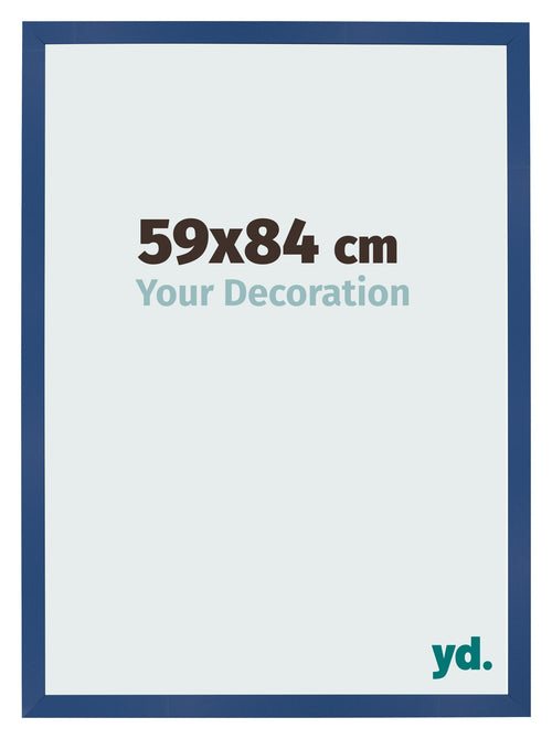 Bilderrahmen 59x84 cm Dunkelblau MDF Bologna Vorne Messe | Yourdecoration.de