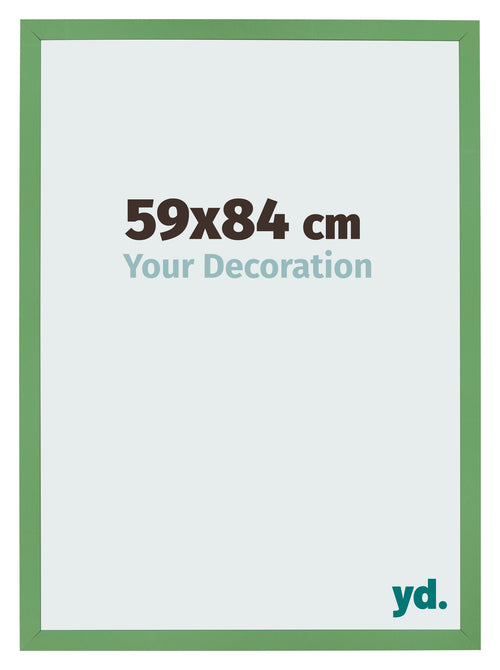 Bilderrahmen 59x84 cm Grun MDF Bologna Vorne Messe | Yourdecoration.de