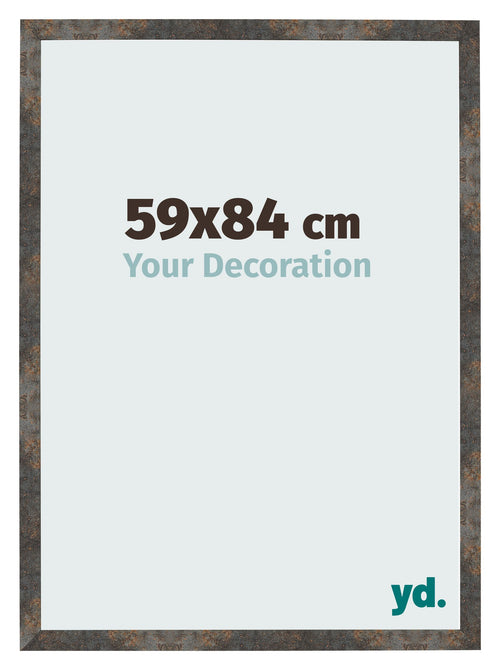 Bilderrahmen 59x84 cm Oxidiertes Metall MDF Bologna Vorne Messe | Yourdecoration.de