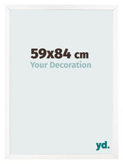 Bilderrahmen 59x84 cm Weiss Matt MDF Bologna Vorne Messe | Yourdecoration.de