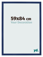 Bilderrahmen 59x84cm Dunkelblau Gewischt MDF Bologna Vorne Messe | Yourdecoration.de