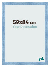Bilderrahmen 59x84cm Hellblau Gewischt MDF Pisa Vorne Messe | Yourdecoration.de