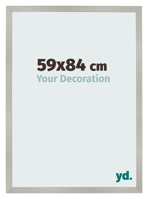 Bilderrahmen 59x84cm Silber Matt MDF Bologna Vorne Messe | Yourdecoration.de