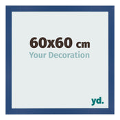 Bilderrahmen 60x60 cm Dunkelblau MDF Bologna Vorne Messe | Yourdecoration.de