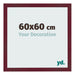 Bilderrahmen 60x60 cm Weinrot Gewischt MDF Bologna Vorne Messe | Yourdecoration.de
