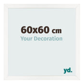 Bilderrahmen 60x60 cm Weiss Hochglanz MDF Bologna Vorne Messe | Yourdecoration.de