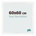 Bilderrahmen 60x60 cm Weiss Hochglanz MDF Bologna Vorne Messe | Yourdecoration.de