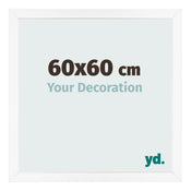 Bilderrahmen 60x60 cm Weiss Matt MDF Bologna Vorne Messe | Yourdecoration.de