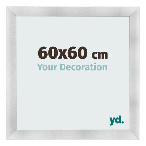 Bilderrahmen 60x60cm Aluminium Gebürstet MDF Pisa Vorne Messe | Yourdecoration.de