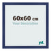 Bilderrahmen 60x60cm Dunkelblau Gewischt MDF Bologna Vorne Messe | Yourdecoration.de