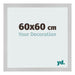 Bilderrahmen 60x60cm Edelstahl MDF Bologna Vorne Messe | Yourdecoration.de