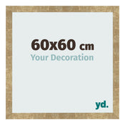 Bilderrahmen 60x60cm Gold Antik MDF Bologna Vorne Messe | Yourdecoration.de