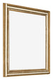 Bilderrahmen 60x60cm Gold Antik MDF Lazio Vorne Schrag | Yourdecoration.de