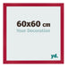 Bilderrahmen 60x60cm Rot MDF Bologna Vorne Messe | Yourdecoration.de