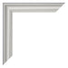 Bilderrahmen 60x60cm Silber Matt MDF Lazio Detail Ecke | Yourdecoration.de