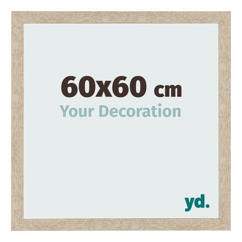 Bilderrahmen 60x60cm Sonoma Eiche MDF Bologna Vorne Messe | Yourdecoration.de