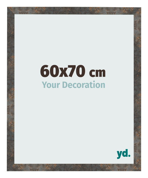 Bilderrahmen 60x70 cm Oxidiertes Metall MDF Bologna Vorne Messe | Yourdecoration.de