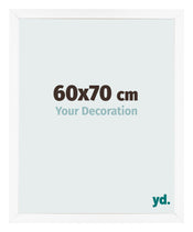 Bilderrahmen 60x70 cm Weiss Matt MDF Bologna Vorne Messe | Yourdecoration.de